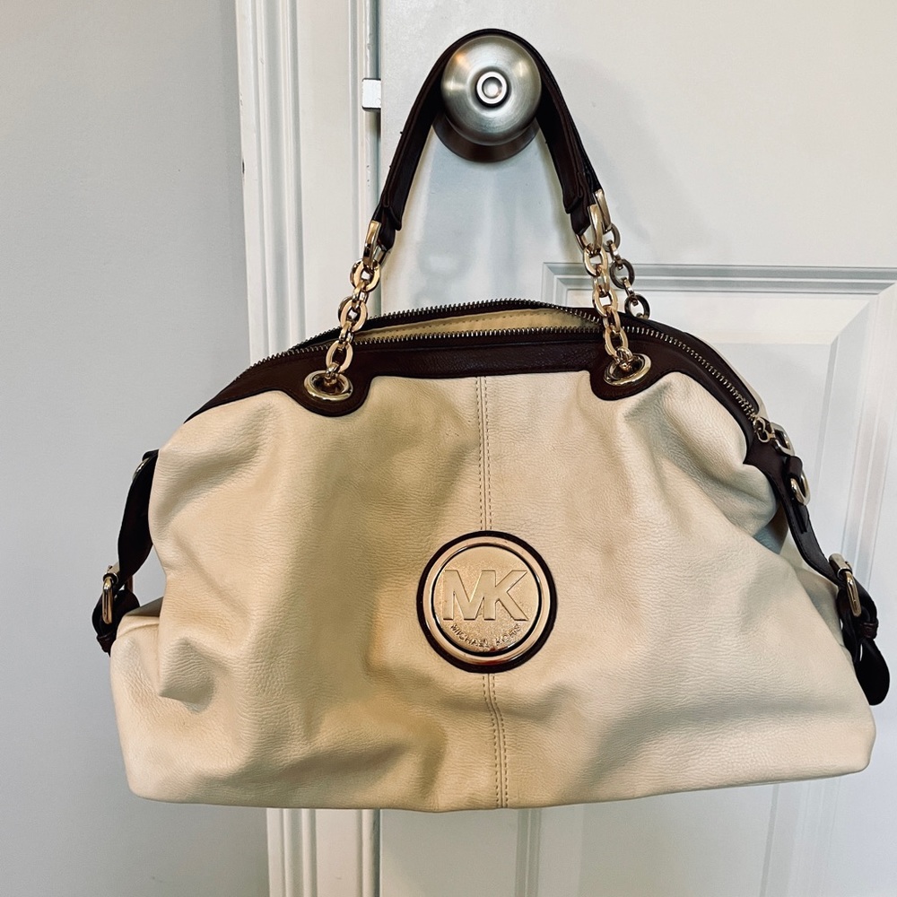 Stunning Michael Kors Gold/Brown Perfect Condition Purse